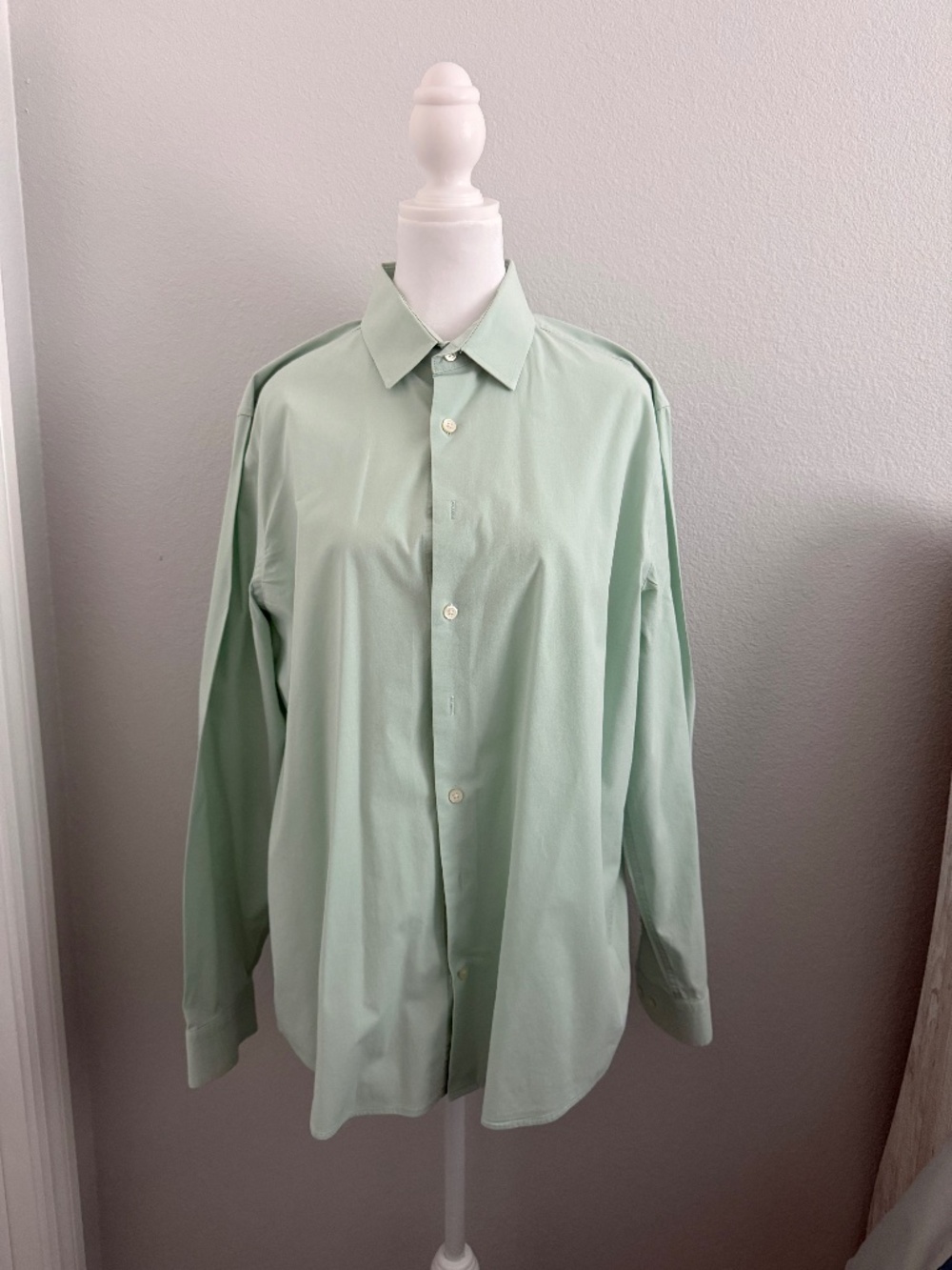 Express 1MX Dress Shirt Light Mint